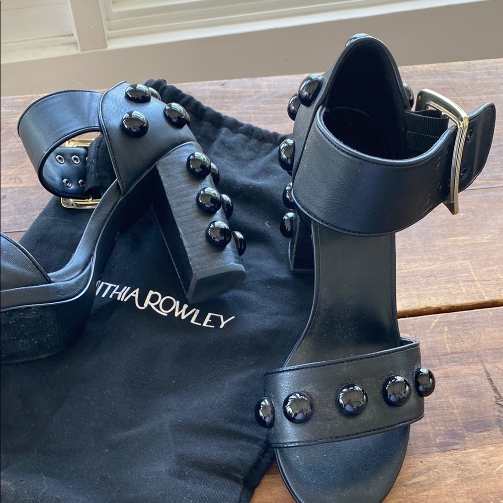 Cynthia Rowley Black Heels with Sleek Design